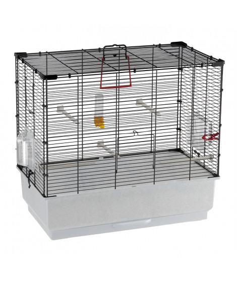 Cage canaris - FERPLAST - PIANO 4 - 59 x 33 x 55 cm - Noir
