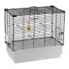 Cage canaris - FERPLAST - PIANO 4 - 59 x 33 x 55 cm - Noir
