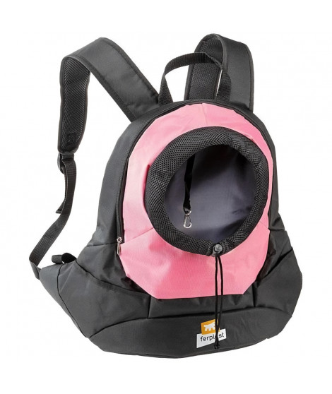 Sac a dos pour chien - FERPLAST - KANGOO - Large 8 kg - Rose