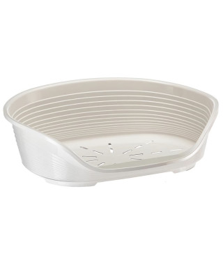 FERPLAST Corbeille Siesta Deluxe 8 - 82x59,5x25 cm - Blanc - Pour chien et chat
