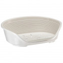 FERPLAST Corbeille Siesta Deluxe 8 - 82x59,5x25 cm - Blanc - Pour chien et chat