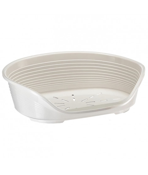 FERPLAST Corbeille Siesta Deluxe 10 - 93,5x68x28,5 cm - Blanc - Pour chien et chat