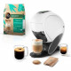KRUPS Machine a café NESCAFÉ Dolce Gusto, Dosettes compostables, Néo Blanc KP850110