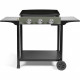 Plancha gaz sur chariot - LIVOO - DOC326 - 3 brûleurs - Vert / Noir