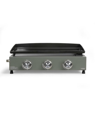 Plancha gaz - LIVOO - DOC324 - 3 brûleurs - Vert / Noir
