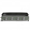 Plancha gaz - LIVOO - DOC325 - 4 brûleurs - Vert / Noir