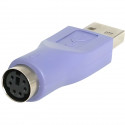 Adaptateur PS/2 vers USB - STARTECH - Modele F/M - Connecteur USB-A mâle - Garantie a vie - Violet