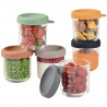 Coffret 6 portions verre - BEABA - 914008 -  250 ml - Sunrise color mix