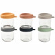 Coffret 6 portions verre - BEABA - 914008 -  250 ml - Sunrise color mix