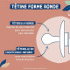 Sucette Dodie Gaia +0m Bord de Mer Lot de 2 - Sucette ronde - Caoutchouc naturel - Lent - Blanc