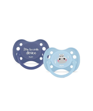 Duo sucettes anatomiques - DODIE - EDL A102 - +6 mois - Hippo
