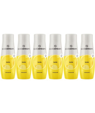 Concentrés SODASTREAM - Lot de 6 concentrés Tonic - Jusqu'a 54L de boissons - 440 ml