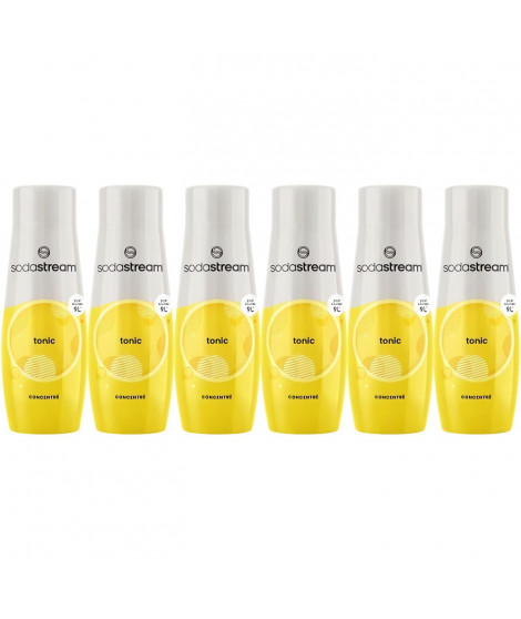 Concentrés SODASTREAM - Lot de 6 concentrés Tonic - Jusqu'a 54L de boissons - 440 ml