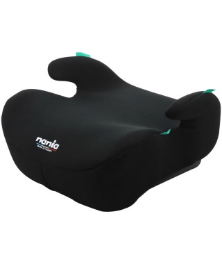 Siege auto réhausseur - NANIA - Bubble - Groupe 3 - 126-150 cm - I-Size - Ceinturé - Noir