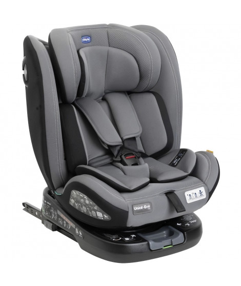 Siege-auto - CHICCO - UNICO EVO - Groupe 0/1/2/3 - I-Size - Inclinable - Réducteur - Grey Black