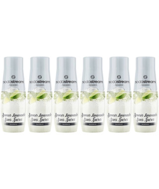 Concentrés SODASTREAM - Lot de 6 concentrés Limonade sans sucres - Jusqu'a 54L de boissons - 440 ml