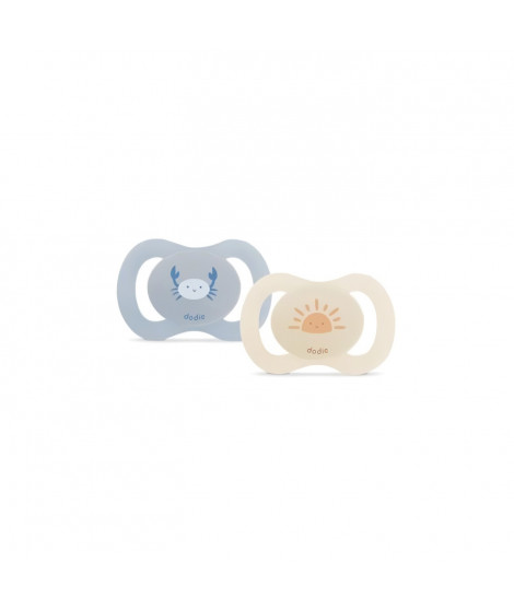 Duo sucettes anatomiques - DODIE - 0/2 mois - Crabe