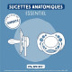 Duo sucettes anatomiques - DODIE -  EDL A99 - 0/6 mois - Loutre