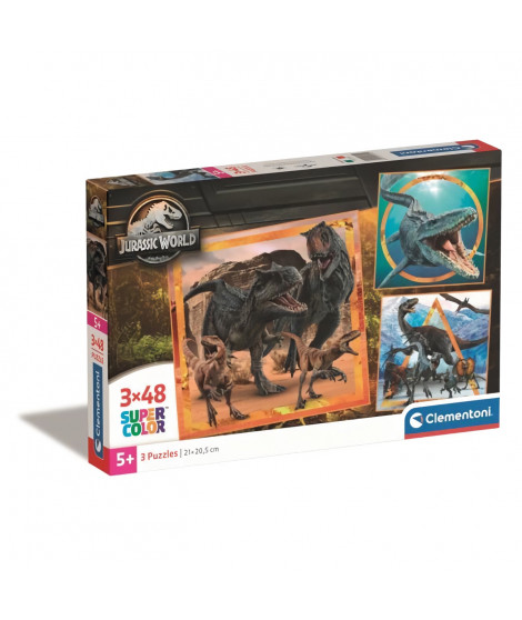 CLEMENTONI puzzle 3x48 pieces - Jurassic World