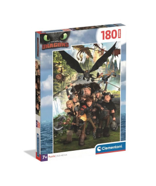 CLEMENTONI - 180 pieces Super - Dragons