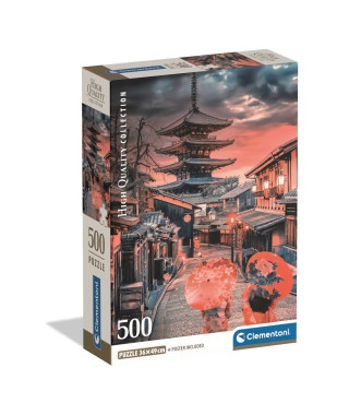 CLEMENTONI - Compact 500 pieces - Evening in Kyoto