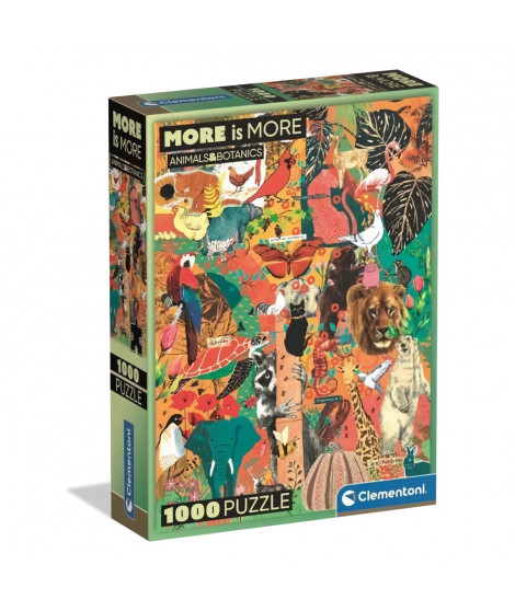 CLEMENTONI - Compact 1000 pieces - More is more - Animals & Botanics