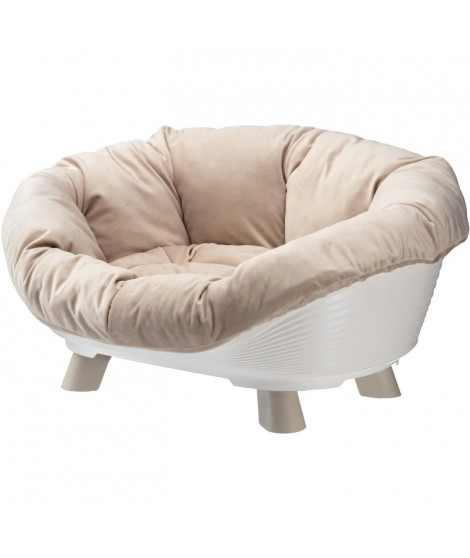 Corbeille - FERPLAST - SOFA THRONE 4 - Avec coussin - Blanc