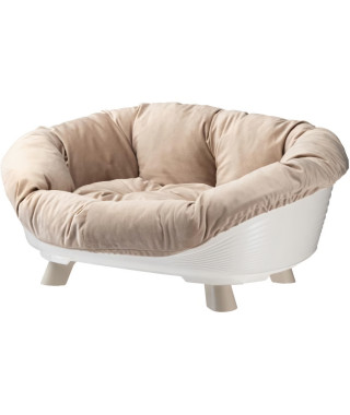 Corbeille - FERPLAST - SOFA THRONE 6 - Avec coussin - Blanc
