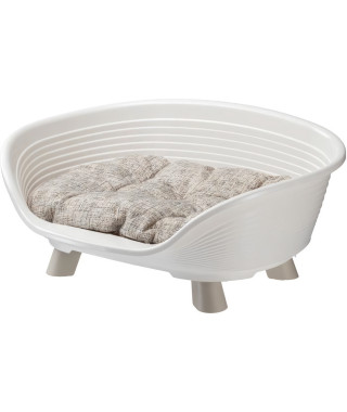 Corbeille - FERPLAST - THRONE 4 - Avec coussin relax - Blanc