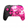 PDP - Manette sans fil Glow pour Nintendo Switch et Switch OLED - Grand Prix Peach - Noir et rose