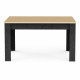 Table a manger fixe - KENT - Chene de fil / Sidewalk - Rectangulaire - 4 / 6 personnes - 140 x 90 x 77 cm - DEMEYERE