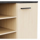 Enfilade Buffet  - KENT - Chene de fil / Sidewalk - 3 portes ouvrantes - 3 niches - L 160,7x l 43,9x H73,3 cm  - DEMEYERE