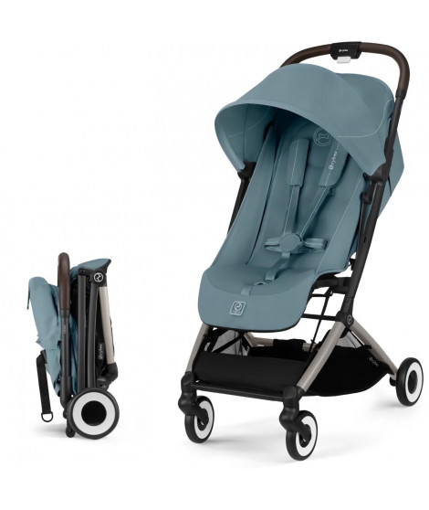 CYBEX - Poussette ultra compacte et confortable - ORFEO - 4 roues - Stormy Blue