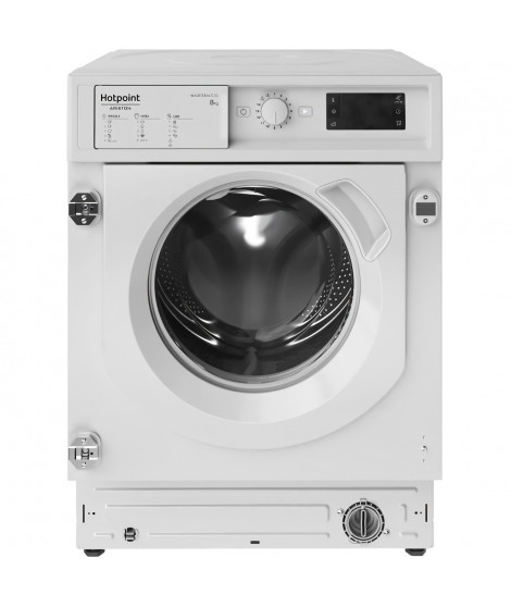Lave-linge hublot encastrable HOTPOINT BIWMHG81485EU - 8 kg - Induction - L60cm - 1400 trs/min - Classe B