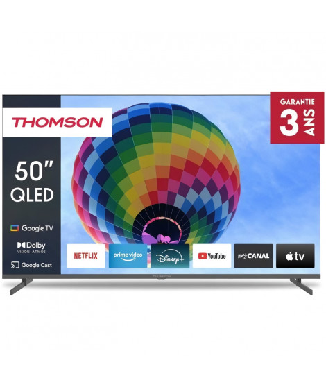 THOMSON 50QG4S14 - TV QLED 50 (126 cm) - 4K 3840x2160 - HDR 10 - Google TV - 2xHDMI 2.1 + 2xHDMI 2.0