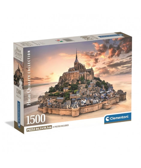 CLEMENTONI - Compact 1500 pieces - Le Mont Saint-Michel