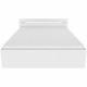 Demeyere Lit adulte MICHIGAN - 160 x 200 cm - Multiples rangements - Blanc
