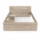 Lit adulte - MICHIGAN - 140 x 200 cm - 2 tiroirs / 1 niche - Chene Kronberg - DEMEYERE