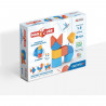 Blocs magnétiques - GEOMAG - Magicube 208 - 9 pieces - Formes variées - Animaux - Plastique recyclé