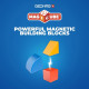 Blocs magnétiques - GEOMAG - Magicube 208 - 9 pieces - Formes variées - Animaux - Plastique recyclé