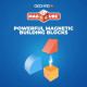 Blocs magnétiques - GEOMAG - Magicube Blocks & Cards - 16 pieces - Éducatif - Plastique recyclé