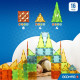 Tuiles magnétiques - GEOMAG - Tiles Gems 4100 - 16 pieces - Formes géométriques - Effet cristal