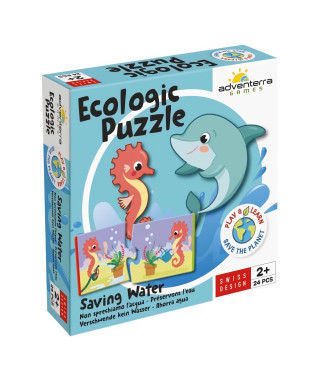 Jeux éducatifs - GEOMAG - Ecologic Puzzle Saving Water - Mini-puzzles éducatifs - Préservation de l'eau