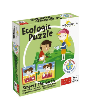 Jeux éducatifs - GEOMAG - Ecologic Puzzle Respect the Earth - Mini-puzzles éducatifs - Actions écoresponsables