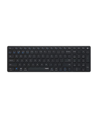 Ensemble clavier souris - RAPOO - 9700M - Sans fil - Multimode - Numpad - Noir