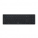 Ensemble clavier souris - RAPOO - 9700M - Sans fil - Multimode - Numpad - Noir