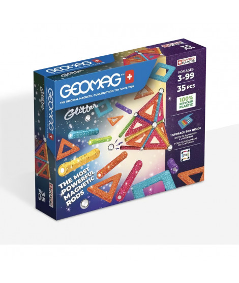 GEOMAG - Ecofriendly 35 pcs Glitter