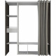 Kit dressing extensible MONTANA - Décor chene Waterford - 1 Tiroir - L 115/150 x P 50,1 x H 187 cm - Fabrication France - DEM…