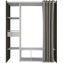 Kit dressing extensible MONTANA - Décor chene Waterford - 1 Tiroir - L 115/150 x P 50,1 x H 187 cm - Fabrication France - DEM…