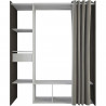Kit dressing extensible MONTANA - Décor chene Waterford - 1 Tiroir - L 115/150 x P 50,1 x H 187 cm - Fabrication France - DEM…